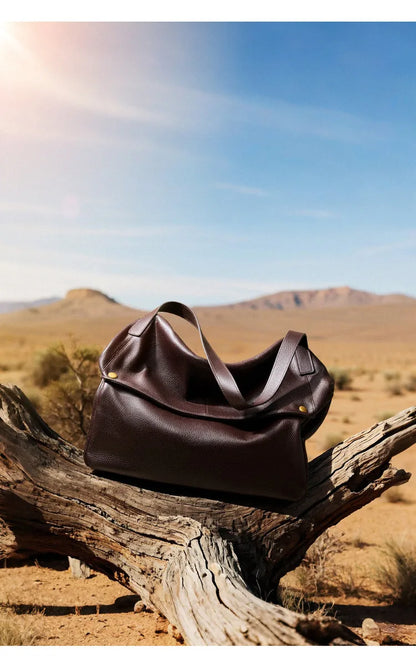Damen Handtasche aus echtem Leder mit großer Kapazität
