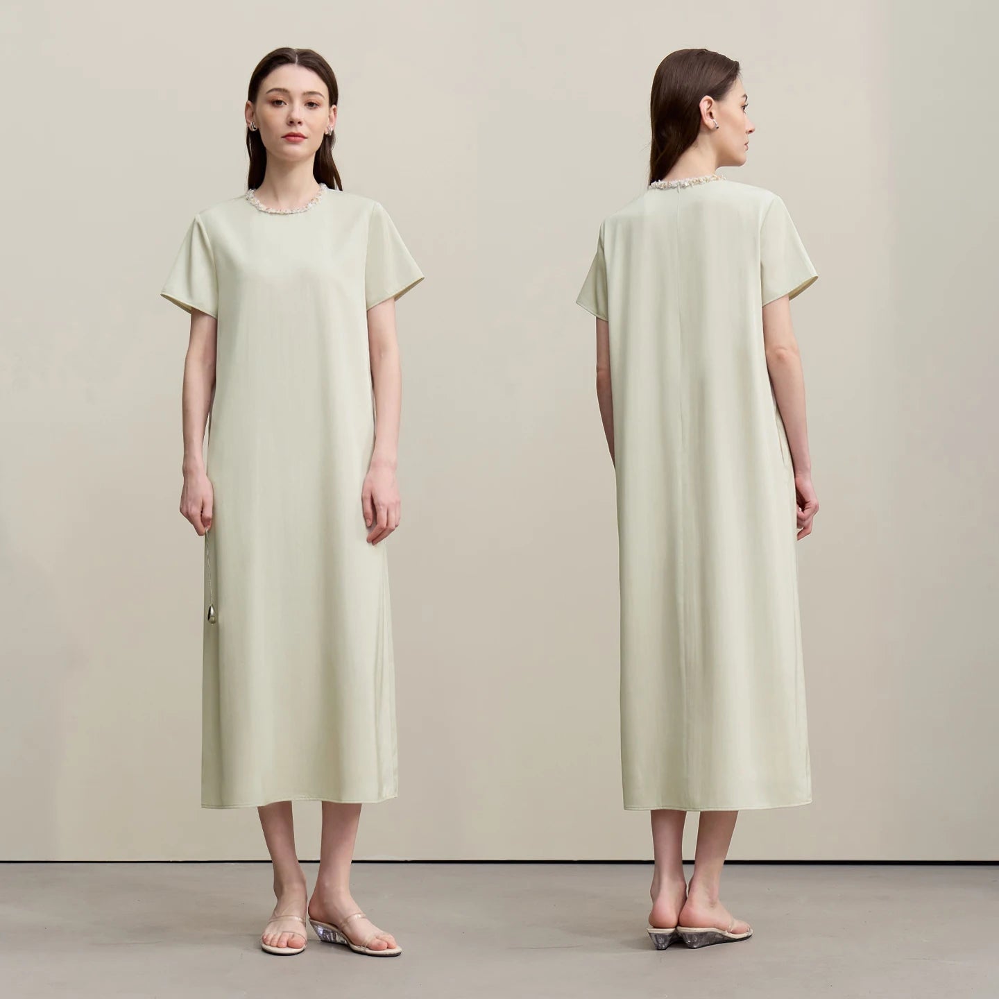 Vielseitiges Damenkleid Mit Atmungsaktivem Stoff Für Büro Und Urlaub Elegant