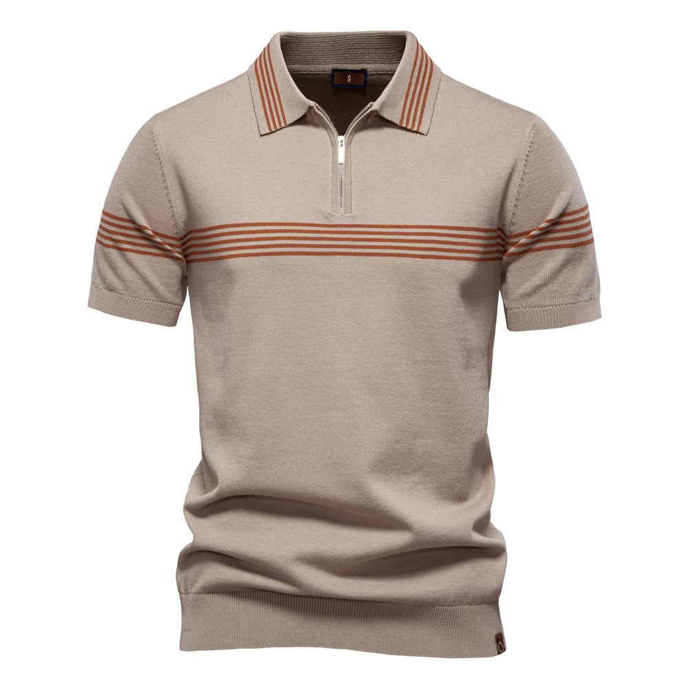 Premium Herren Poloshirt Atmungsaktiv Kurzarm Business Casual Sommer
