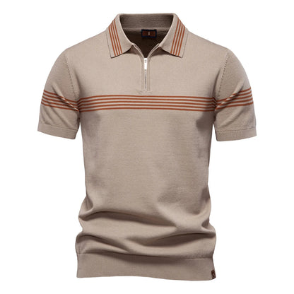 Premium Herren Poloshirt Atmungsaktiv Kurzarm Business Casual Sommer