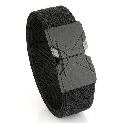 Herren-Gürtel aus elastischem Nylon mit Schnellverschluss Outdoor-Einsatz und Alltag 34 mm Breite