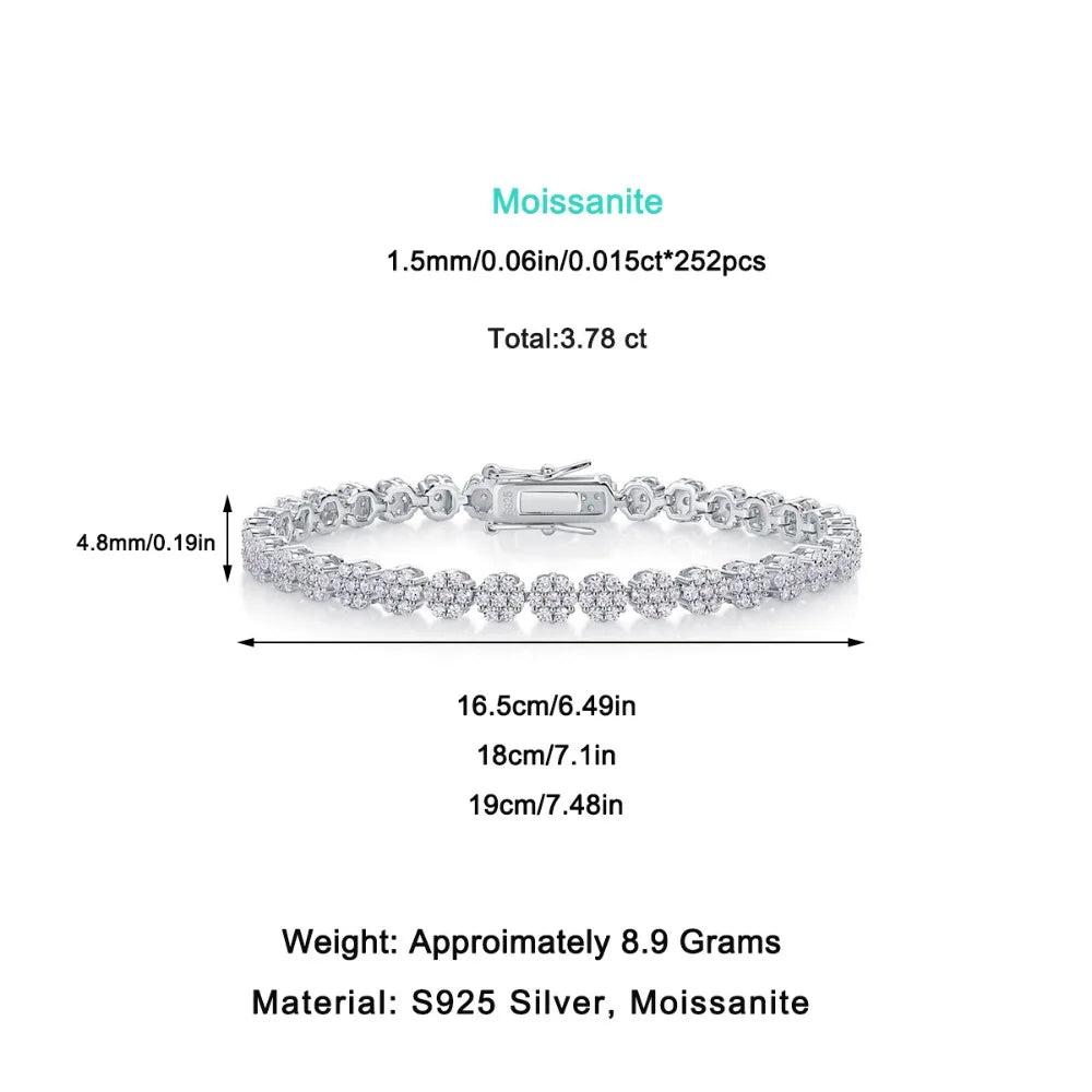 Damen-Armband klassisch mit Moissanit