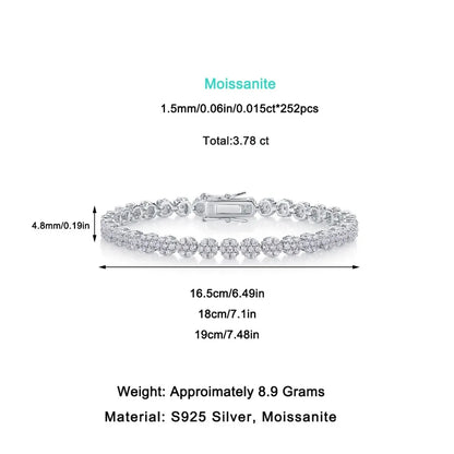 Damen-Armband klassisch mit Moissanit