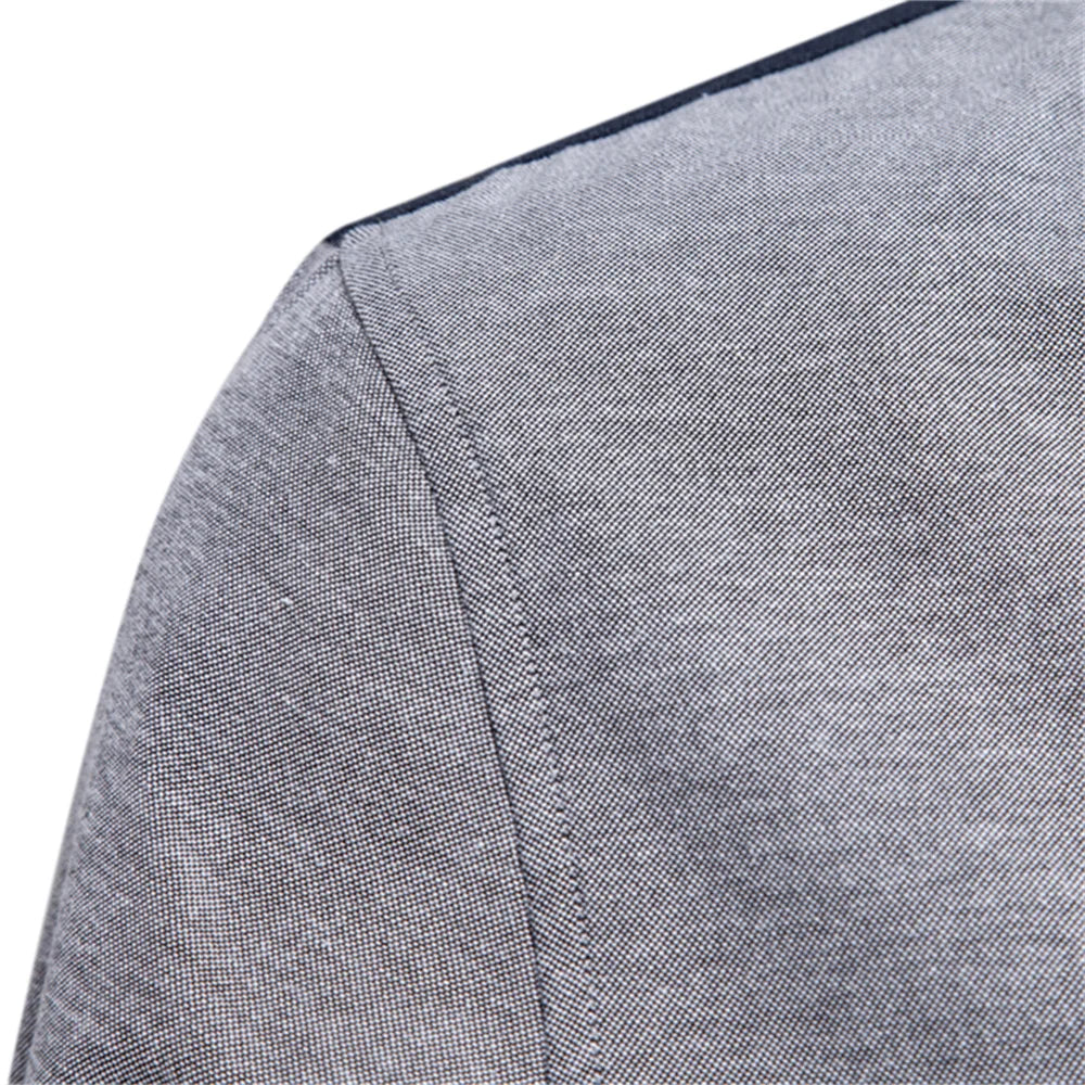 Herren Patchwork Hemd Aus Atmungsaktivem Oxford Stoff Für Den Langlebigen Look