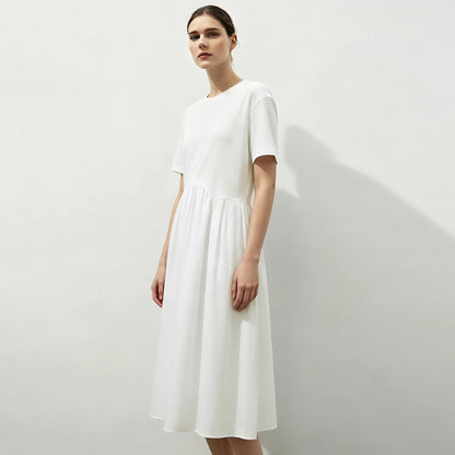 Zeitloses Damen Midikleid Aus Reiner Baumwolle Für Büro Und Freizeit