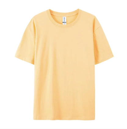 Herren Baumwolle T Shirt Leichter Oversize Schnitt Casual Sommer