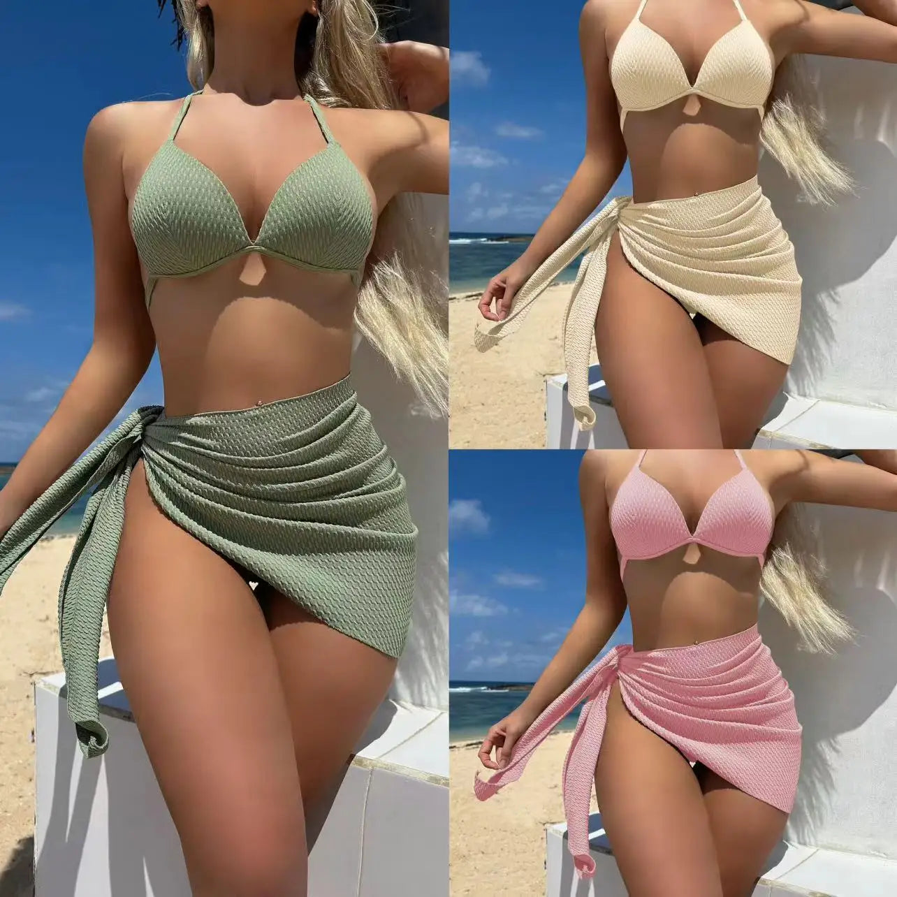 Sexy Push-Up-Bikini-Set für Damen – Brasilianischer Stil für Strand und Pool