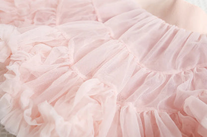Mädchen Pullover Set mit bunten Pailletten und Tutu Röcken in Pink und Weiß