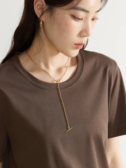 Lässiges Damen-T-Shirt in Übergröße mit Rundhalsausschnitt und kurzem Ärmel – bedrucktes, luftiges Design für den Sommer