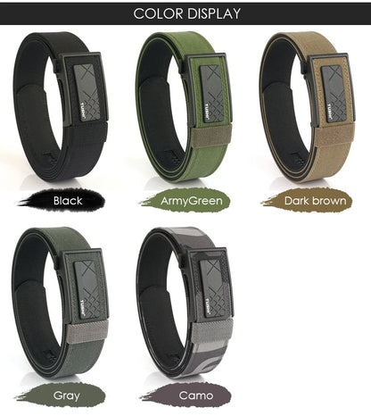 VATLY Multifunktions Tactical Gürtel Herren Nylon Rigid Automatik-Schnalle