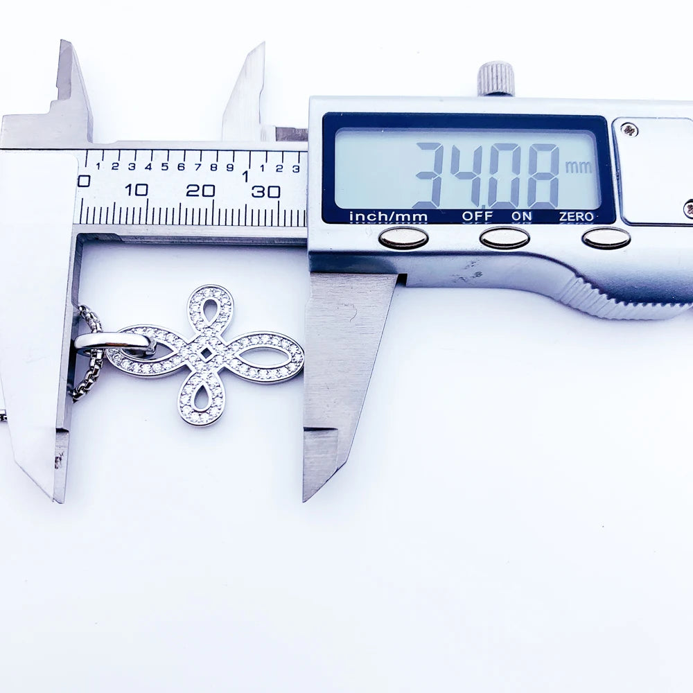 Damen-Charm-Anhaenger Liebesknoten ethnisch aus Sterlingsilber