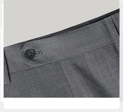 Eleganter Herrenanzug aus 30% Wolle: Grauer Slim-Fit Doppelreiher für Hochzeit & Business