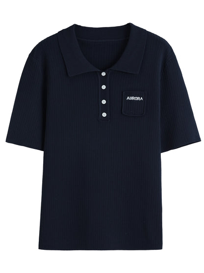 Poloshirt – Hochwertiges, elastisches Strickdesign für den Sommer