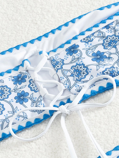 Sommerlicher Push-Up-Bikini im brasilianischen Stil – ideal für Strand und Pool