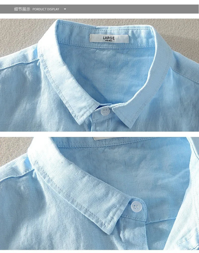 Elegantes Herrenhemd mit langem Ärmel und italienischem Design – knitterfrei und in schlichter Farbe