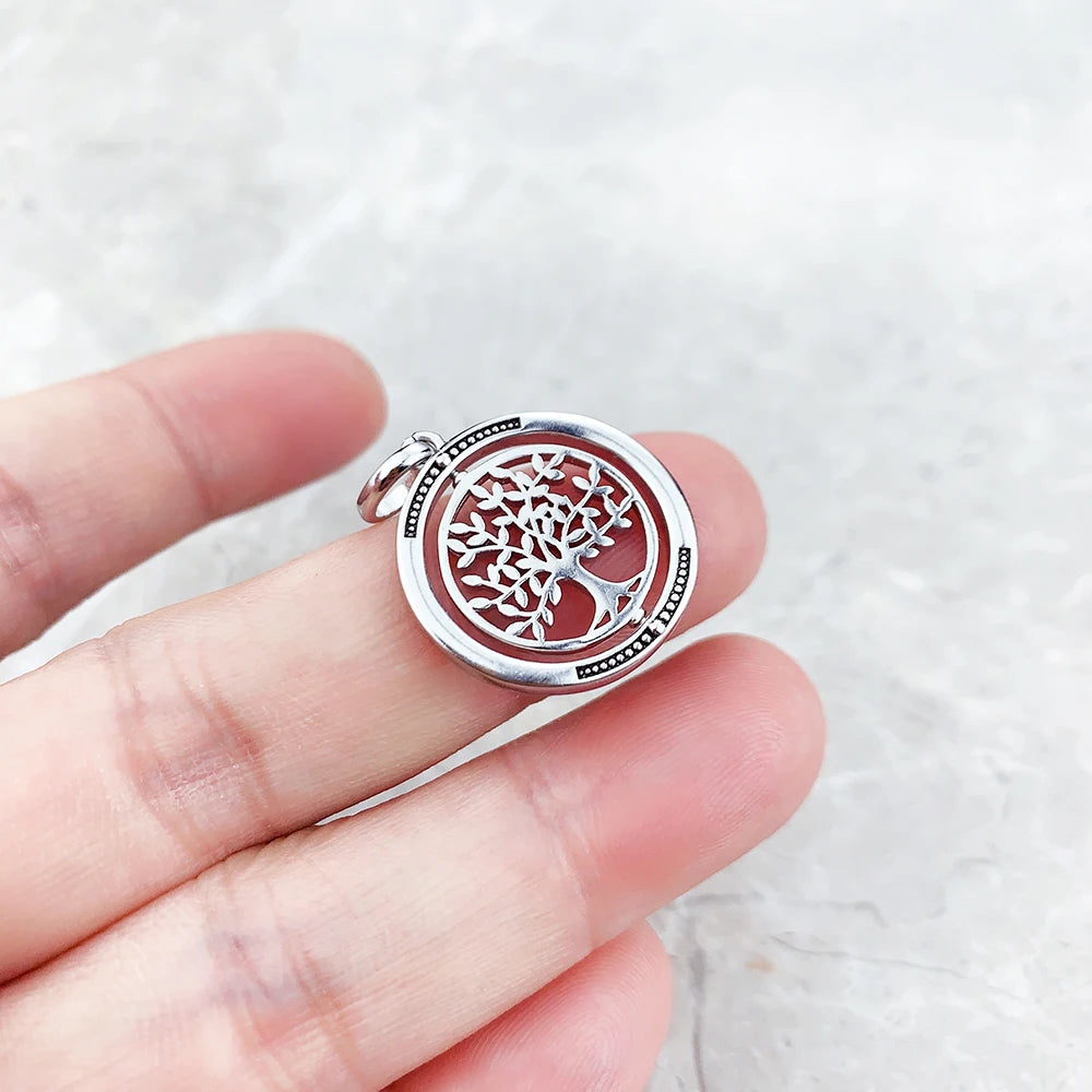 Damen-Charm-Anhänger Lebensbaum Liebe romantisch aus Sterlingsilber