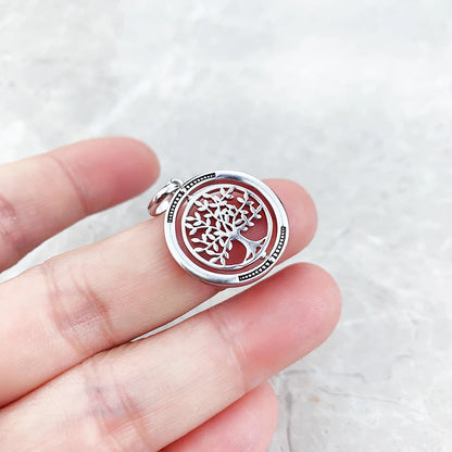 Damen-Charm-Anhänger Lebensbaum Liebe romantisch aus Sterlingsilber