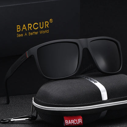 Sonnenbrille Rechteck Spiegel UV400 polarisiert Business Reise Herren