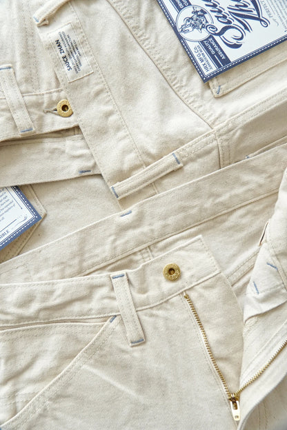 Herren Jeans aus Selvedge Denim mit hohem Bund und regulärer Passform