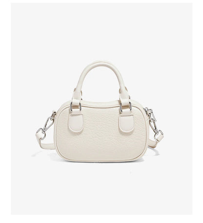 Damen Handtasche Aus Soft Leateh Im Boston Stil Mit Crossbody Anhänger
