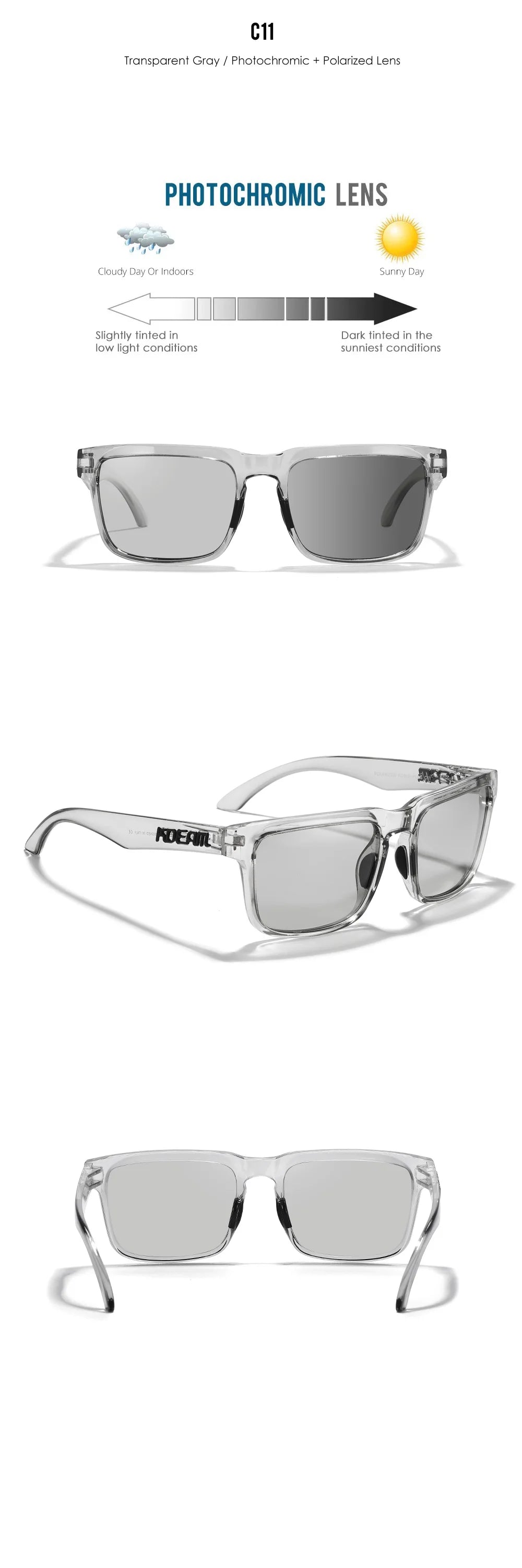 Sonnenbrille übergroß quadratisch polarisiert 64mm Angeln Herren