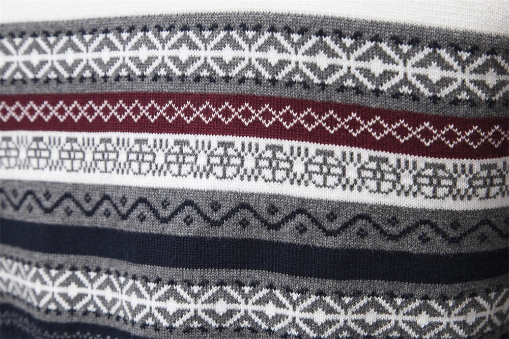 Herren Pullover aus hochwertiger Baumwolle mit Viertelreißverschluss und Stehkragen