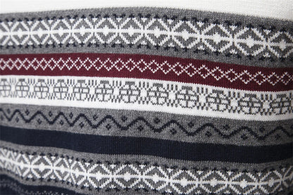 Herren Pullover aus hochwertiger Baumwolle mit Viertelreißverschluss und Stehkragen