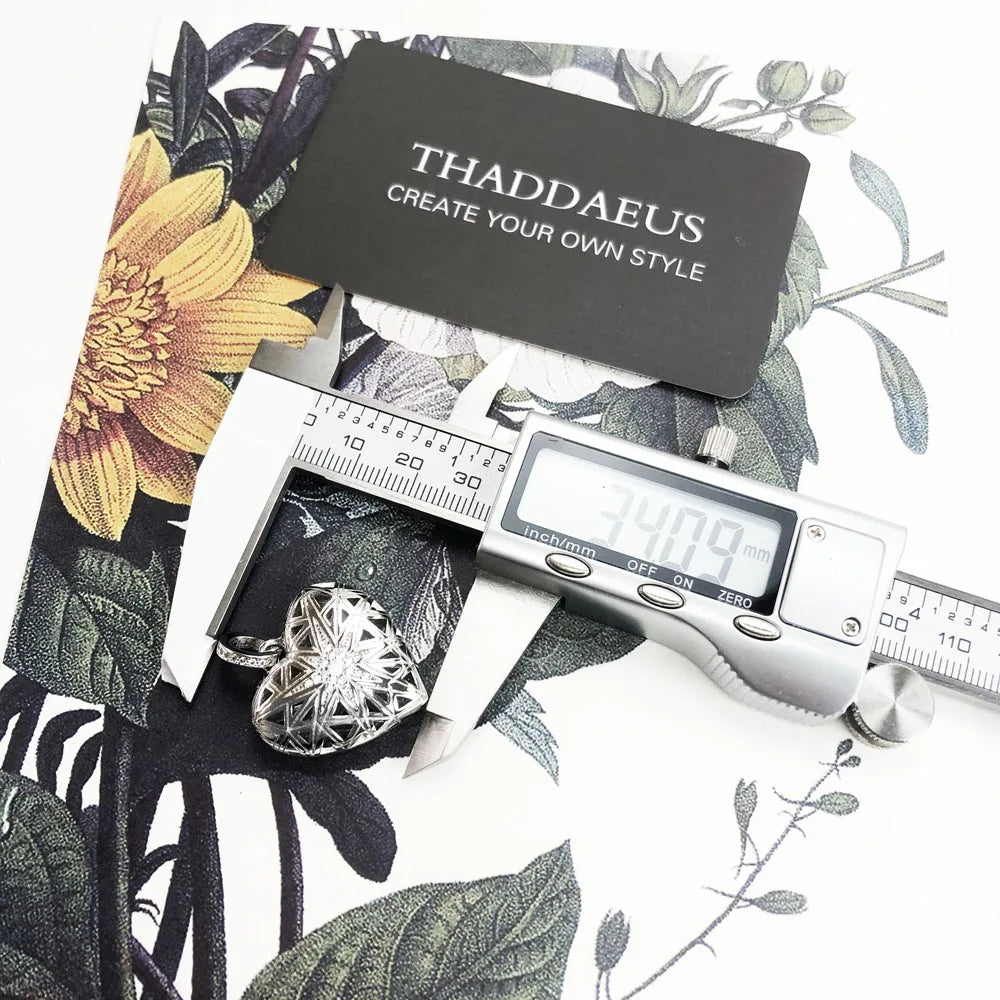 Damen-Charm-Anhänger Herz-Medaillon romantisch Liebe aus Sterlingsilber