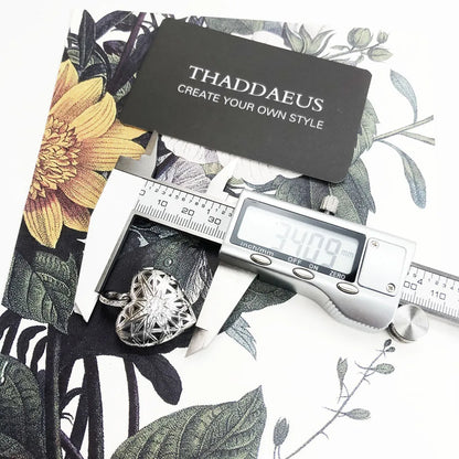 Damen-Charm-Anhänger Herz-Medaillon romantisch Liebe aus Sterlingsilber
