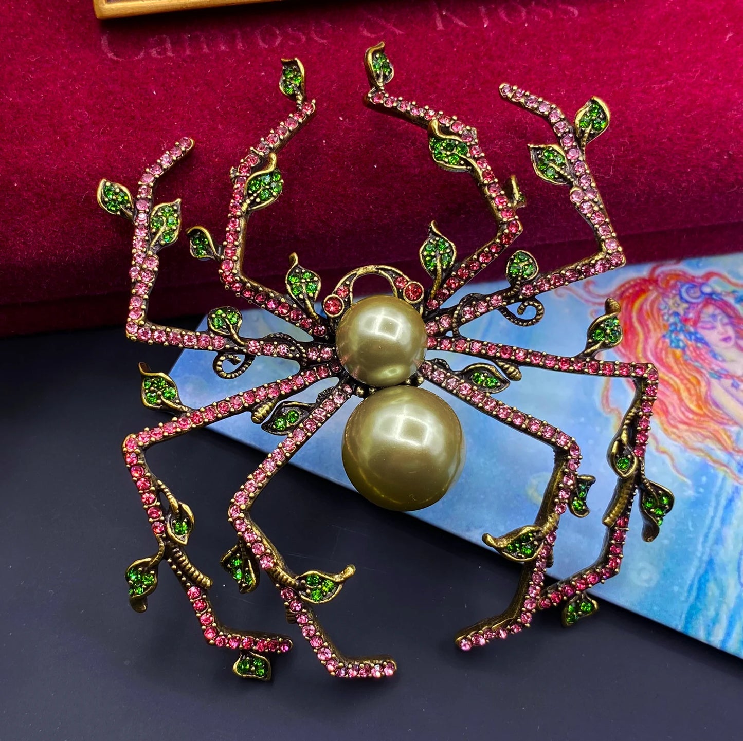 Brosche Kristall Strass Schwerindustrie Palast Klassisch Abzeichen Unisex