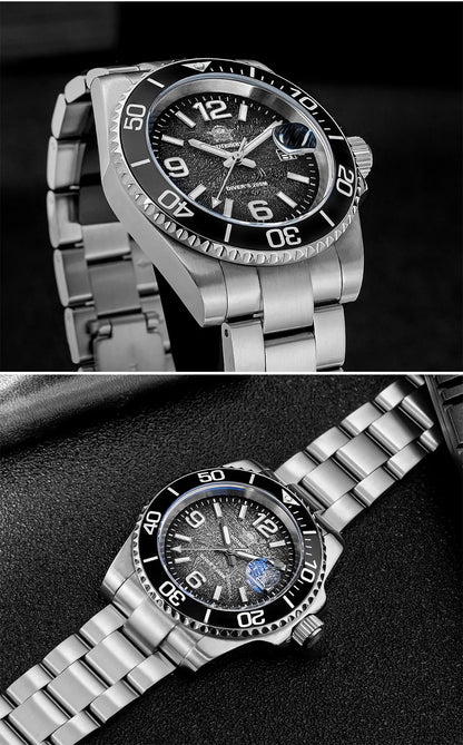 Herren-Taucheruhr 41 mm mit BGW9-Leuchtzeigern und 20 Bar