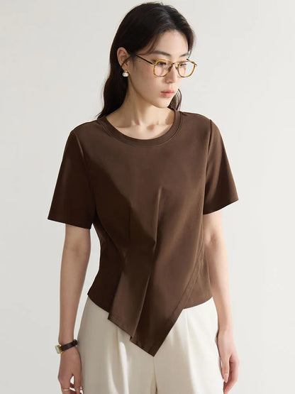 Elegantes Damen-Commuter-Hemd in Übergröße mit schlichtem Revers – ideal für den Sommer