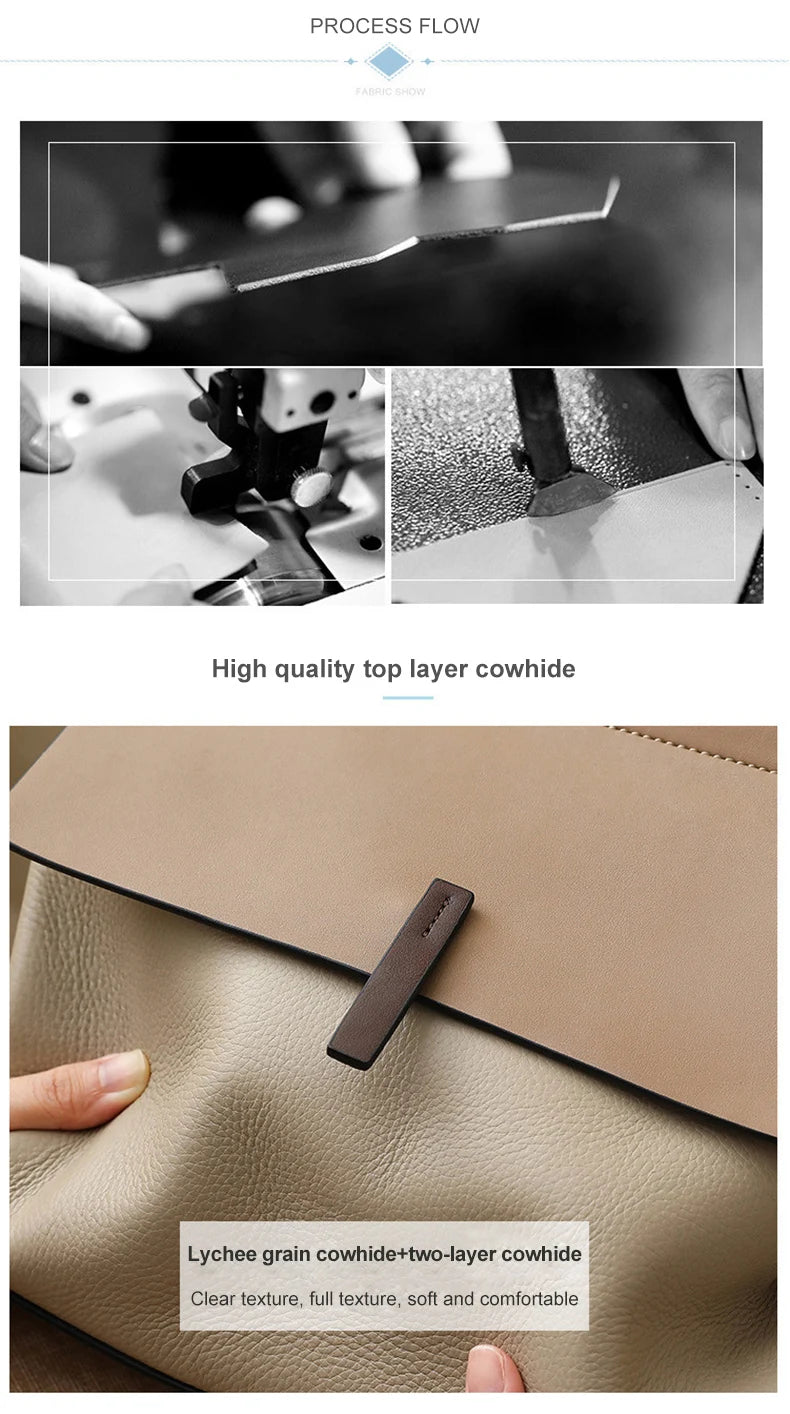 Office Damen Handtasche aus Kuhleder