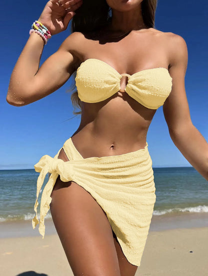 Sexy Bikini-Set in Pink mit Push-up-Effekt – Perfekt für Strand und Pool