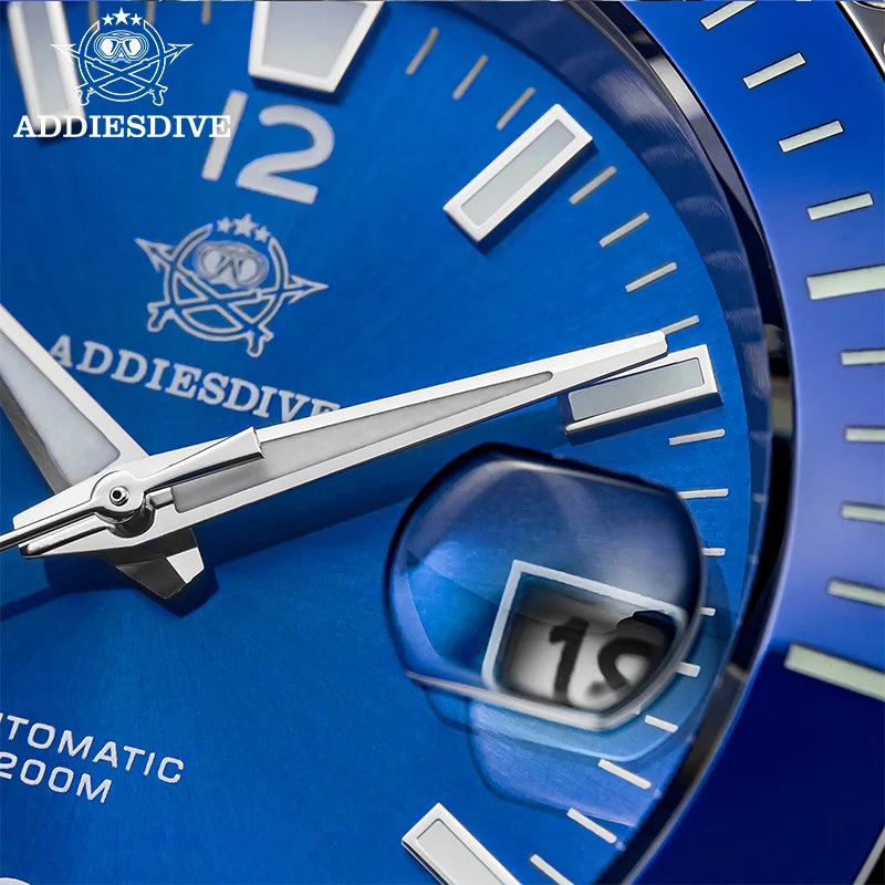 Herren-Automatik-Taucheruhr mit Drehlünette und 20 Bar