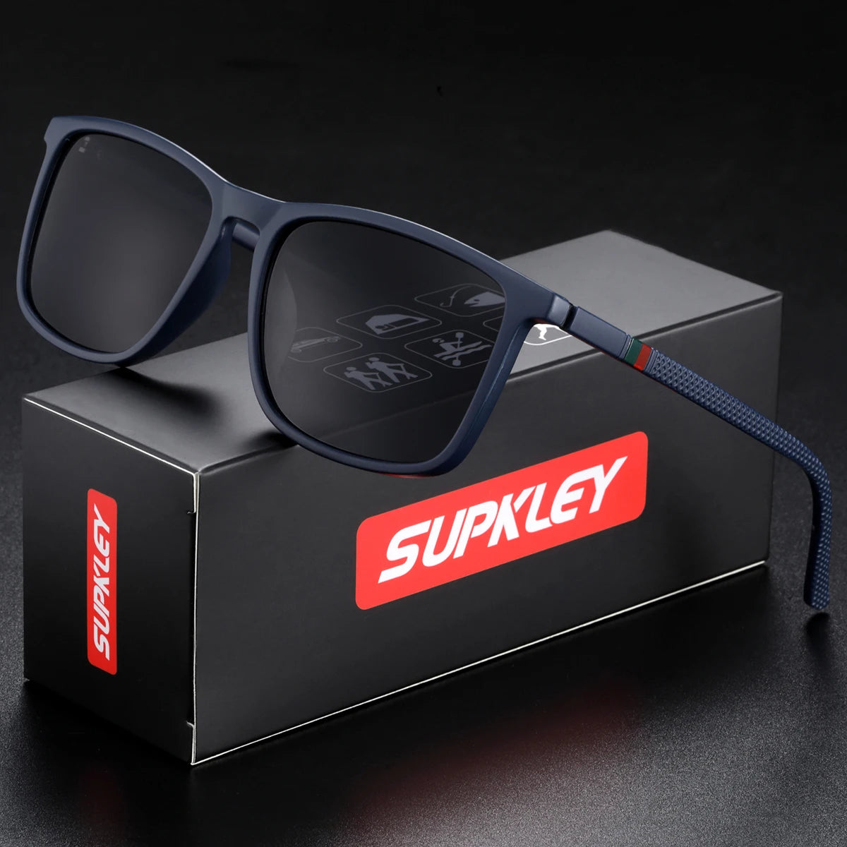 Sonnenbrille quadratisch polarisiert leicht Business Fahren Unisex