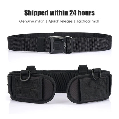 VATLY Hunting Tactical Gürtel Herren Nylon Schnellverschluss MOLLE Breit