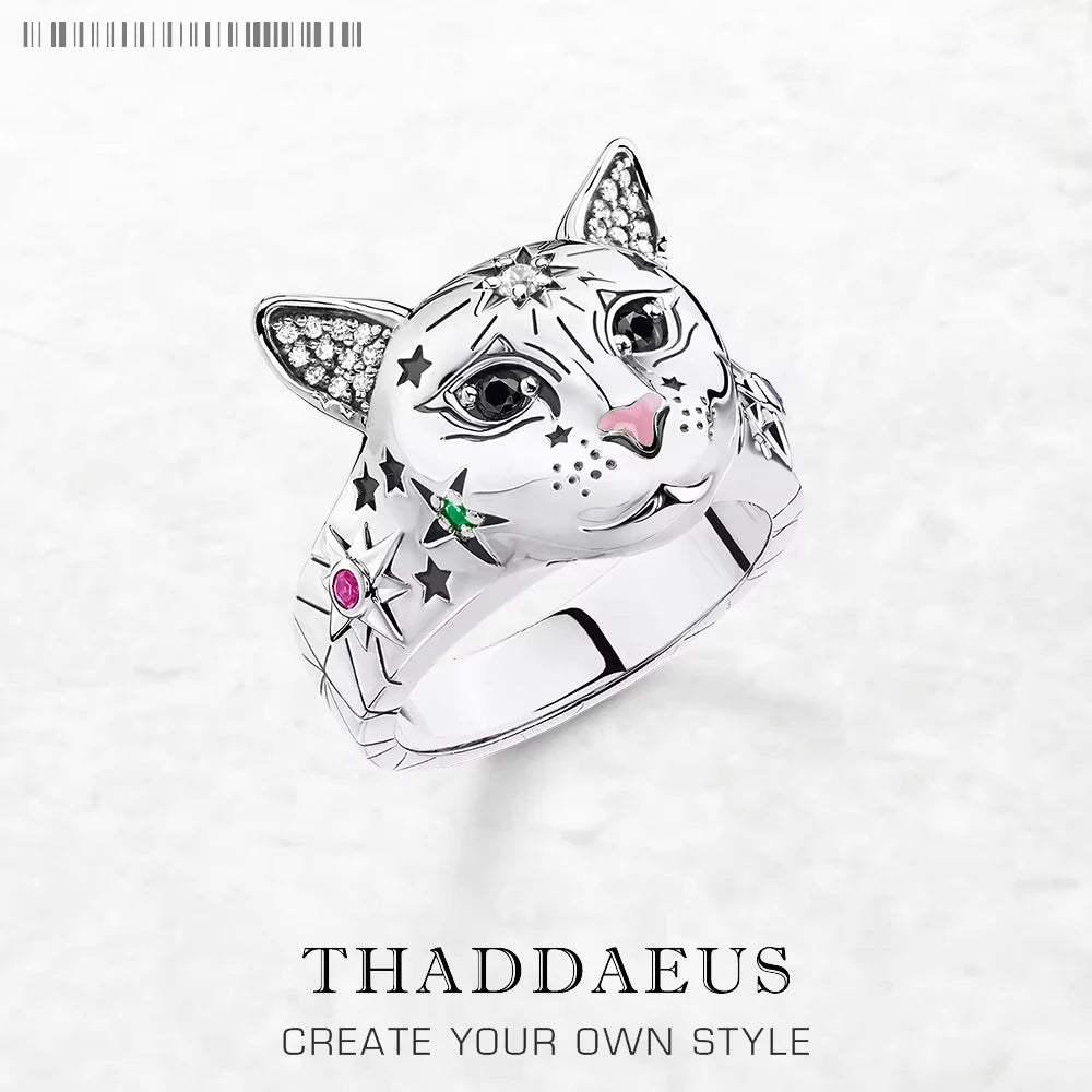 Damen-Ring Magic Cat Böhmen aus Sterlingsilber