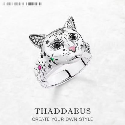 Damen-Ring Magic Cat Böhmen II aus Sterlingsilber