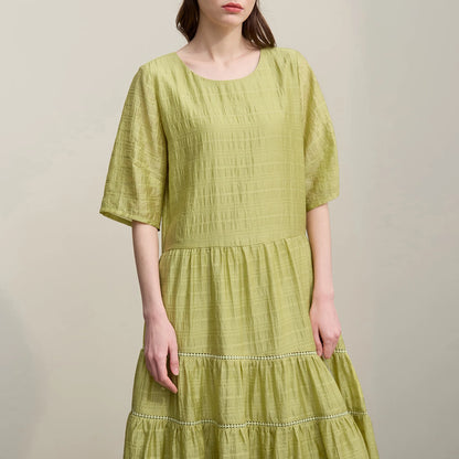 Elegantes Damen Kleid Mit Asymmetrischem Saum Büro
