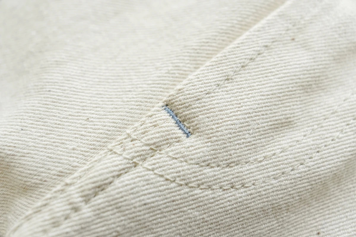Herren Jeans aus Selvedge Denim mit hohem Bund und regulärer Passform