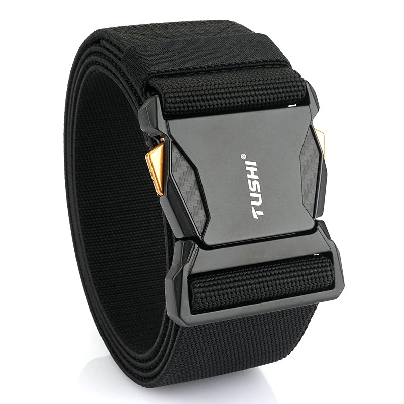 Herren-Gürtel Elastisch 50 mm Breite Mit Schnellverschluss für Outdoor und Freizeit Komfort