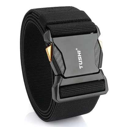 Herren-Gürtel Elastisch 50 mm Breite Mit Schnellverschluss für Outdoor und Freizeit Komfort