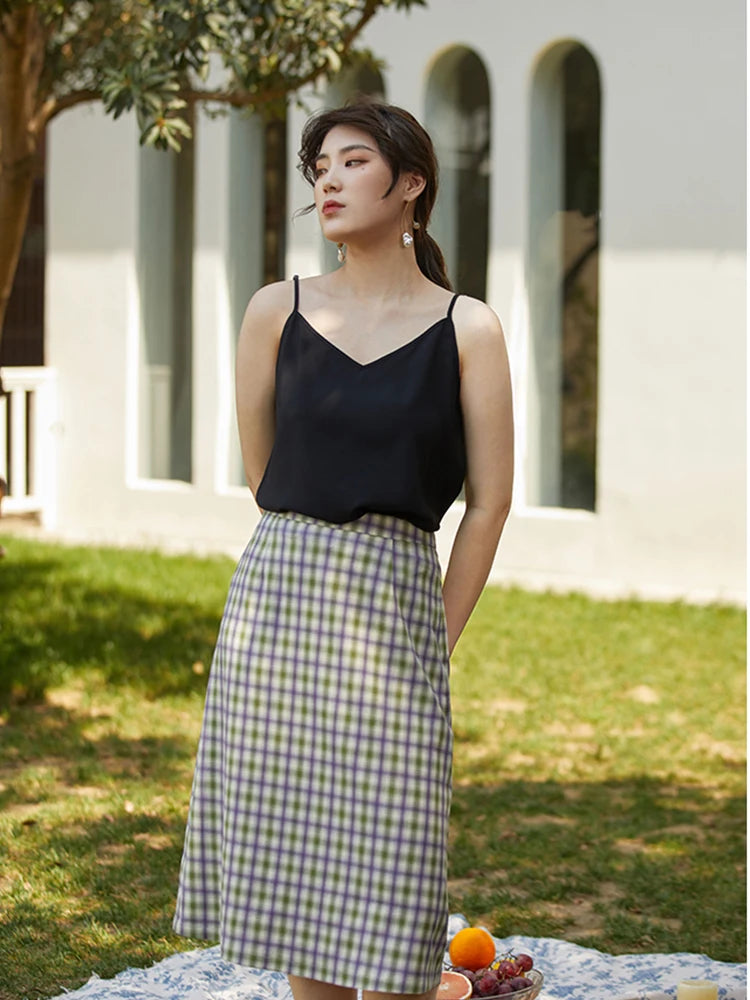 Langarm-Bluse aus 100% Baumwolle in Blau und Pink für Damen – ideal für den Herbst und den Arbeitsalltag