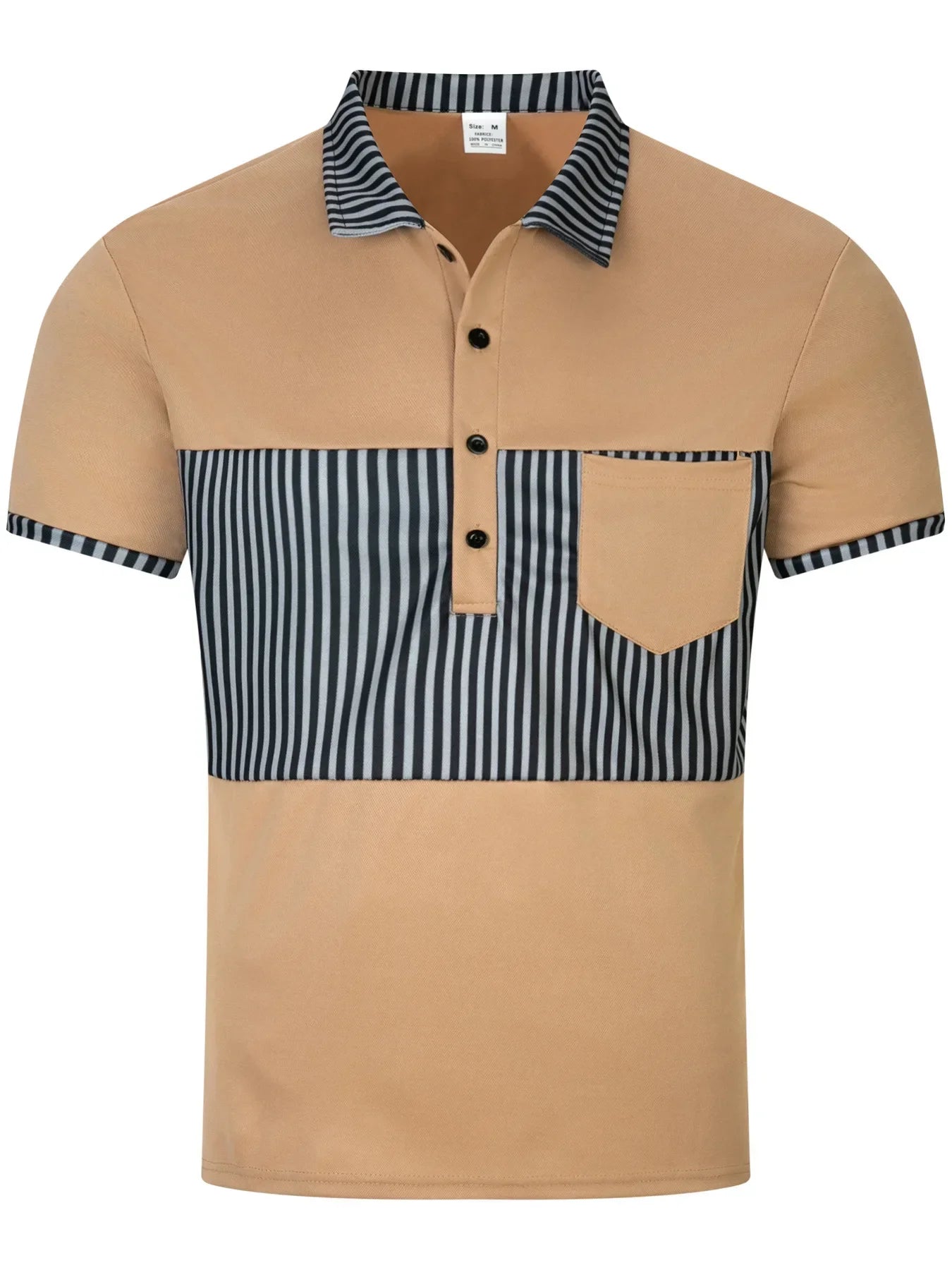 Leichtes Herren-Poloshirt aus Eisseide mit kurzem Ärmel und Reverskragen – ideal für den Sommer im Büro.
