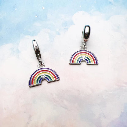 Damen-Charm-Anhänger Regenbogen Stolz II aus Sterlingsilber