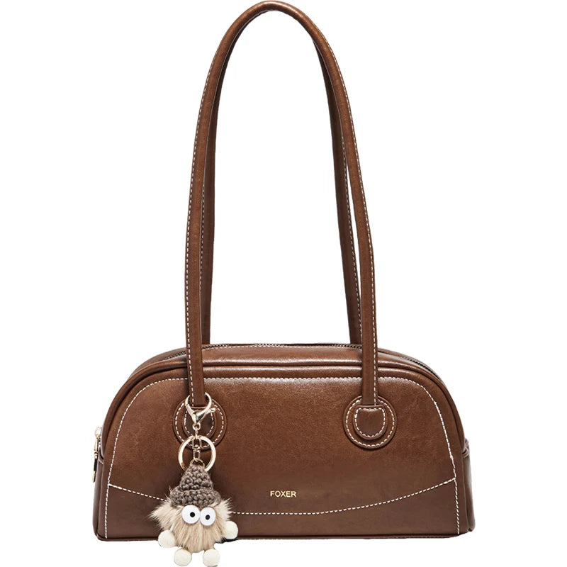 Damen Handtasche Aus PU Leather Simple Retro Stil Für Casual Commuting