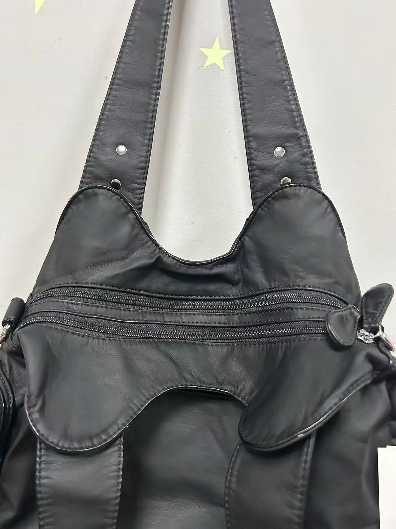 Damen-Schultertasche aus PU-Leder großes Fassungsvermögen ideal für Alltag und Reisen