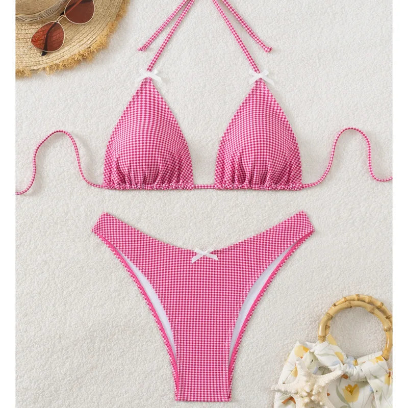 Glamouröses Push-up-Bikini-Set für Damen mit brasilianischem Schnitt – perfekt für Strand und Pool