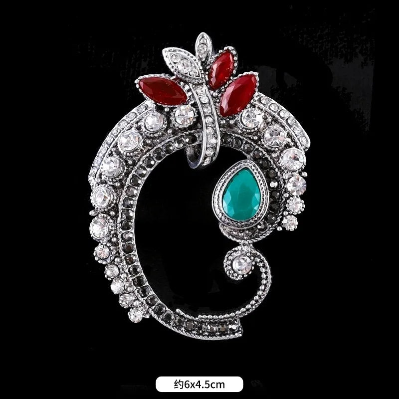 Brosche Metall Barock Vintage Retro Palast Revers Pin Unisex Party